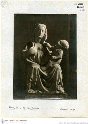 Thronende Madonna mit Christuskind