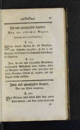 [Ein und zwanzigstes Kapitel. - Dreyßigstes Kapitel.]