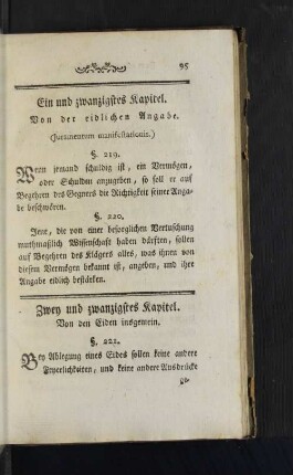 [Ein und zwanzigstes Kapitel. - Dreyßigstes Kapitel.]