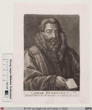 Bildnis Caspar Huberinus (eig. Huber)