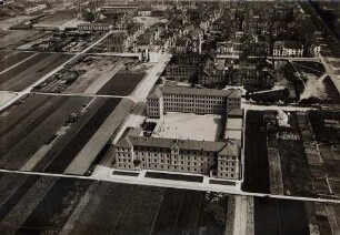 Luftbildaufnahmen von Karlsruhe. Südweststadt - Südendschule