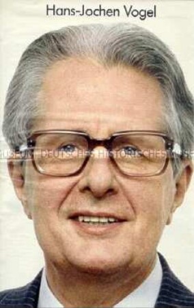 Sonderdruck der SPD über ihren Kanzlerkandidaten zur Bundestagswahl 1983 Hans-Jochen Vogel