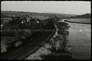 Bahnstrecke an einem Fluss