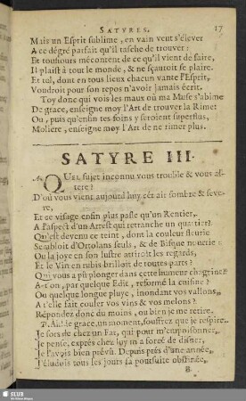 Satyre III.