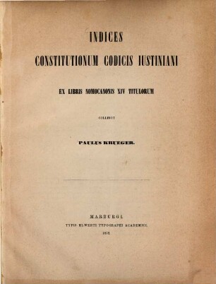 Indices constitutionum codicis Iustiniani