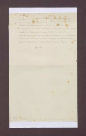Ankündigung eines Schreibens von Prinz Max von Baden und Lujo Brentano im Vorfeld der Londoner Konferenz 1921