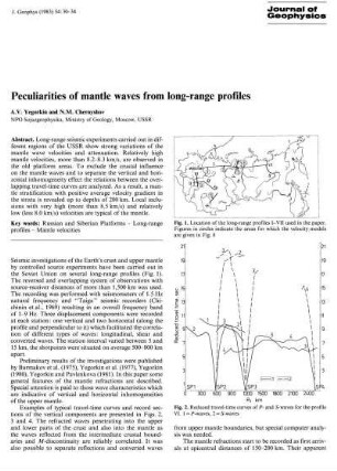 Peculiarities of mantle waves from long-range profiles