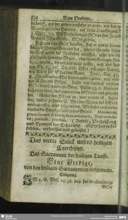 Das vierte Stück unsers heiligen Catechismi. Das Sacrament der heiligen Tauffe