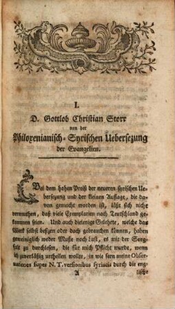 Repertorium für biblische und morgenländische Litteratur, 7. 1780
