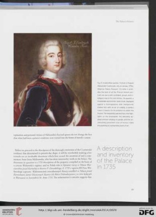 A description and inventory of the palace in 1735