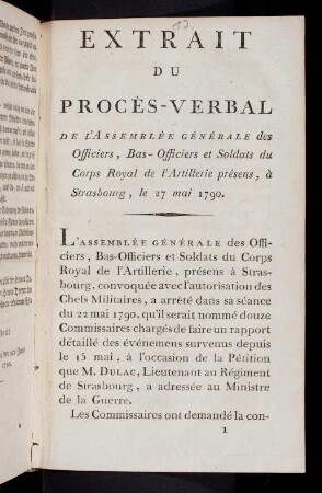 1-8, Extrait Du Procès-Verbal