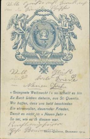 "Gesegnete Weihnacht!" so schallt es hin [...]
