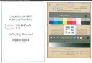 Entnazifizierung Bernhard Hoffschlag , geb. 07.07.1906 (Architekt)