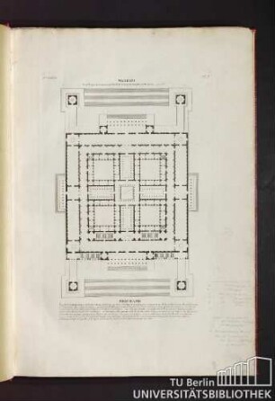 1er. Cahier. Pl. 1. Museum. Sujet du grand prix proposé par l'academie an 1779 et remporté par Mr Gisors.