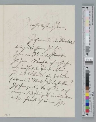 Brief an Julius v. Bernuth