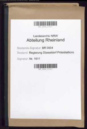 Verwaltungs- (Betriebs-) Übersichten, Rechnungsabschlüsse Bd. 1