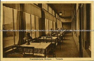 Veranda des Eisenbahnheimes auf Borkum