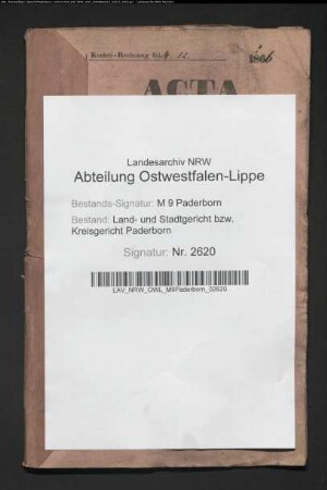 Erblasser: Meyer, Maria Anna, geb. Niggemeyer: