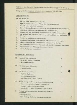 [Lehrgänge 01 bis 06]