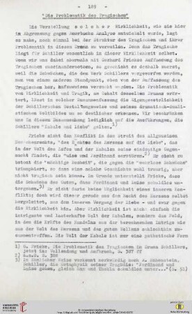 "Die Problematik des Tragischen"