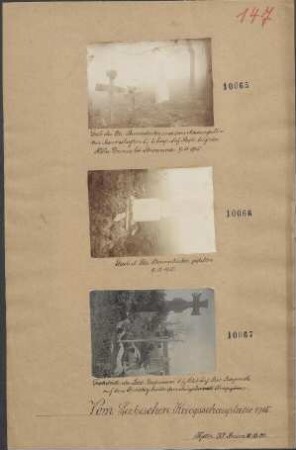 Grab des Lieutnants Brunnhuber gefallen 09.11.1915