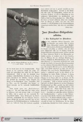 Zwei Münchener Gelegenheitsarbeiten, [1]: der Kaiserpokal der Münchener