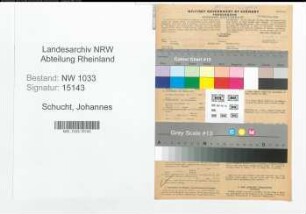 Entnazifizierung Johannes Schucht , geb. 24.11.1914 (Polizeibeamter)