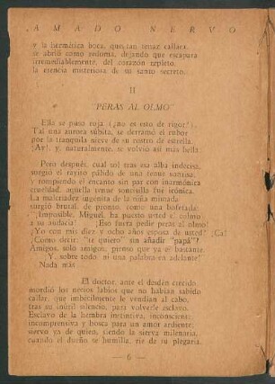 II - Peras al olmo