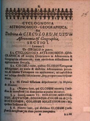 Cyclognosia Astronomo-Geographica