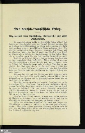 Der deutsch-französische Krieg