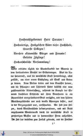 Rede bei der akademischen Feier des hundertsten Geburtsfestes des hochseligen Großherzogs Carl Friedrich zu Baden