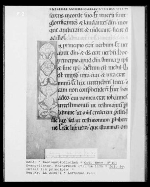 Evangelistar: Textseite, fol. 5v