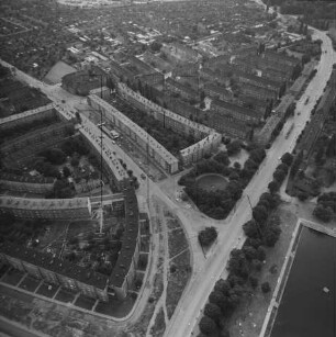 Curiesiedlung in Magdeburg : Blickrichtung Südwesten