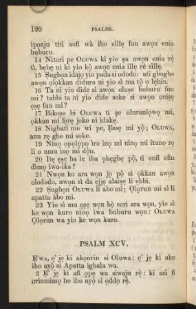 Psalm XCV-CVII