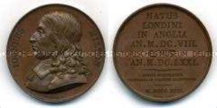 Series numismatica universalis virorum illustrium, Medaille auf John Milton
