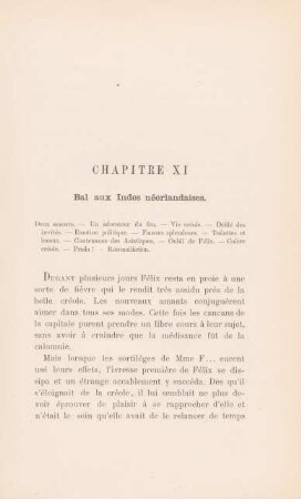 Chapitre XI. Bal aux Indes néerlandaises