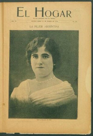 La mujer argentina - [Fotografía] : [Retrato fotográfico de] Señora Udaondo de Sojo