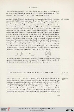 Die Nebenbauten und Bauten ausserhalb des Münsters