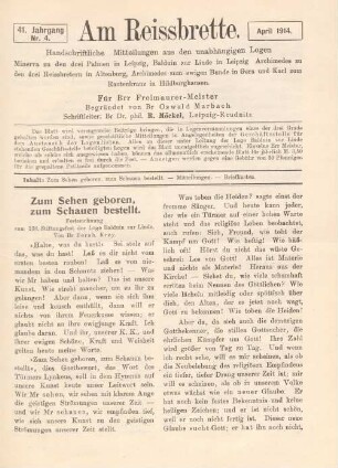 Nr. 4. April 1914.