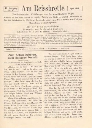 Nr. 4. April 1914.