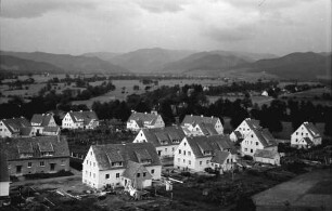 Freiburg; Kappel: Kreisbaugenossenschaft; Siedlung; vom Berg; tiefer