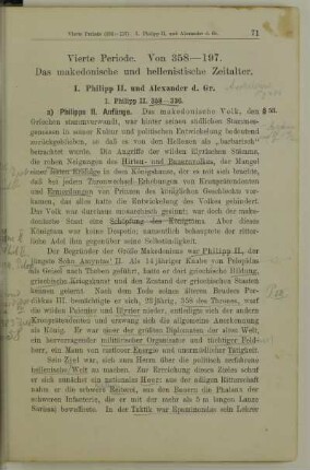 Vierte Periode. Von 358 - 197. Das makedonische und hellenistische Zeitalter