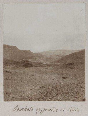Oberhalb ez-zuwera [Mizpe zohar] et-tahta.