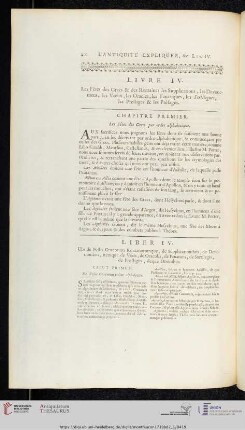 Livre IV / Liber IV
