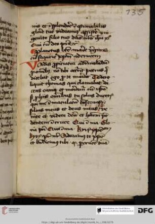 Exzerpt aus Anselmus Cantuariensis, De excellentia virginis Mariae c.5