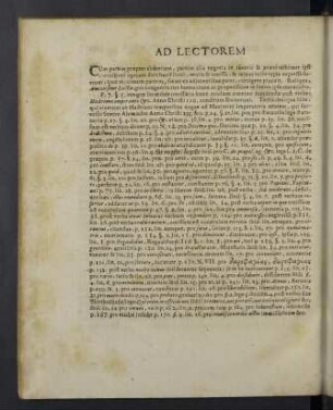 Ad lectorem