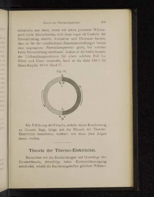 Theorie der Thermo-Elektricität.