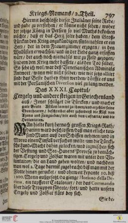 Das XXXI. Capitul