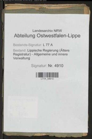 Gerechtsame des Gutes Wöbbel vor allem Krug- und Braurechte in Wöbbel und Belle