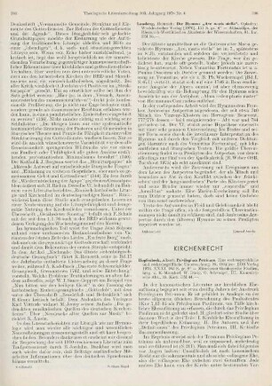 306 [Rezension] Lausberg, Heinrich, Der Hymnus "Ave maris stella"
